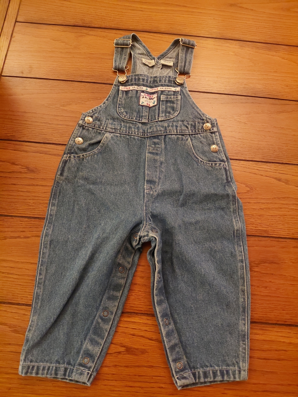 Arizona Jean Company Kids Denim Overalls - Blue
